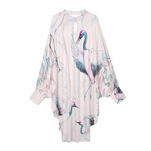 Charger l'image dans la galerie, Robe dolman décontractée à manches longues pour femmes WQ grande taille coupe ample personnalisé avec photo texte prénom