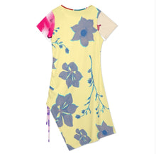 Charger l'image dans la galerie, Robe femme manches courtes fente latérale haute avec cordon de serrage A44Q personnalisée avec prénom motif texte (conception multi-images)