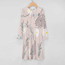 Charger l'image dans la galerie, Robe fille à manches longues en jersey robe trapèze F6Q personnalisée avec texte motif photo (conception une image)