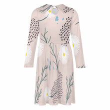 Charger l'image dans la galerie, Robe fille à manches longues en jersey robe trapèze F6Q personnalisée avec texte motif photo (conception une image)