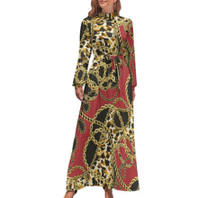 Charger l'image dans la galerie, Robe longue imprimée motif fantaisie tendance femme XQ personnalisée avec photo logo texte (Impression des multi-images)