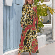 Charger l'image dans la galerie, Robe longue imprimée motif fantaisie tendance femme XQ personnalisée avec photo logo texte (Impression des multi-images)