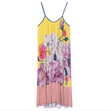 Charger l'image dans la galerie, Robe midi femme fines bretelles D7Q personnalisée avec prénom motif texte (conception multi-images)