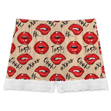 Charger l'image dans la galerie, Pantalon de pyjama court à bordure en dentelle pour femme SDS2516 personnalisé avec photo texte prénom (conception une image)