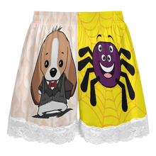 Charger l'image dans la galerie, Pantalon de pyjama court à bordure en dentelle pour femme SDS2516 personnalisé avec photo texte prénom (conception d'images multiples)