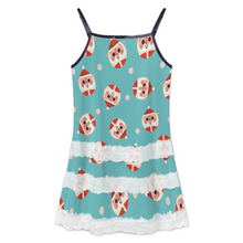 Charger l'image dans la galerie, Robe nuisette à bordure en dentelle pour femme SDS2520 personnalisé avec photo texte prénom (impression des multi-images)