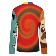 Charger l'image dans la galerie, Cardigan / Gilet fin pour femme SDS2526 personnalisé avec photo texte prénom (conception multi-images)