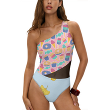 Charger l'image dans la galerie, Maillot de bain une pièce amincissant en maille sexy pour femme SDS504 personnalisé avec photo texte prénom (conception multi-images)