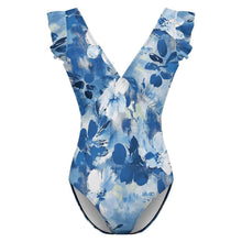 Charger l'image dans la galerie, Maillot de bain une pièce à manches volantées pour femme SDS507 personnalisé avec photo texte prénom (conception une image)