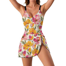 Charger l'image dans la galerie, Maillot de bain 1 pièce gainants pour le corps avec décolleté en V femme SDS515 personnalisé avec photo texte motif logo (conception une image)