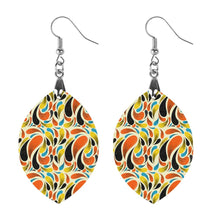 Charger l'image dans la galerie, Pendentif boucle d'oreille en bois personnalisé avec photo texte