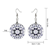 Charger l'image dans la galerie, Pendentif boucle d'oreille en bois personnalisé avec photo texte