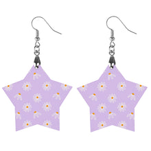 Charger l'image dans la galerie, Pendentif boucle d'oreille en bois personnalisé avec photo texte