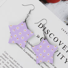 Charger l'image dans la galerie, Pendentif boucle d'oreille en bois personnalisé avec photo texte