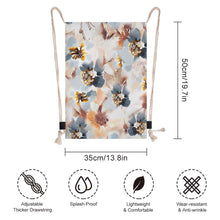 Charger l'image dans la galerie, Sac à dos à cordon en toile XB0604196 personnalisée avec prénom motif texte