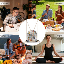 Charger l'image dans la galerie, Sac à dos à cordon en toile XB0604196 personnalisée avec prénom motif texte