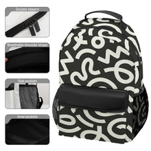 Charger l'image dans la galerie, Sac à dos décontracté XB0604193 personnalisée avec prénom motif texte