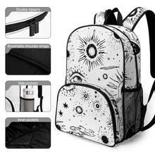 Charger l'image dans la galerie, Sac à dos grande capacité 44 x 32 x 19 cm personnalisée avec prénom motif texte