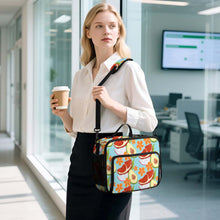 Charger l'image dans la galerie, Sac à lunch isotherme grande capacité 30 x 24.5 x 11 cm personnalisée avec prénom motif texte