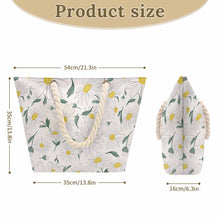 Charger l'image dans la galerie, Sac cabas grande capacité en corde de chanvre XB0601066 personnalisé avec photo texte prénom (conception une image)