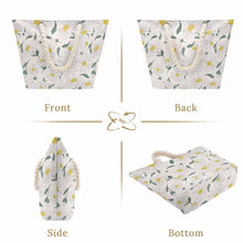 Charger l'image dans la galerie, Sac cabas grande capacité en corde de chanvre XB0601066 personnalisé avec photo texte prénom (conception une image)