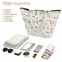 Charger l'image dans la galerie, Sac cabas grande capacité en corde de chanvre XB0601066 personnalisé avec photo texte prénom (conception une image)