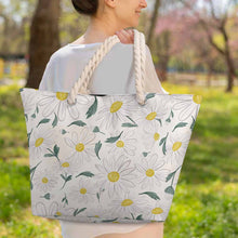 Charger l'image dans la galerie, Sac cabas grande capacité en corde de chanvre XB0601066 personnalisé avec photo texte prénom (conception une image)