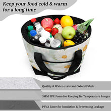 Charger l'image dans la galerie, Sac cabas isotherme grande capacité XB0601064 personnalisé avec photo texte prénom (conception une image)