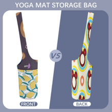 Charger l'image dans la galerie, Sac de rangement pour tapis de yoga en toile pliable personnalisé avec photo texte prénom (conception multi-images)