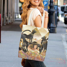 Charger l'image dans la galerie, Sac fourre-tout en toile personnalisé avec une poche interne et impression recto 32×38cm