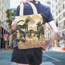 Charger l'image dans la galerie, Sac fourre-tout en toile personnalisé avec une poche interne et impression recto 32×38cm