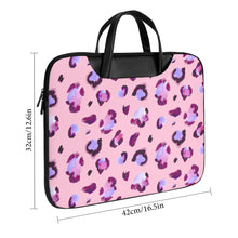 Charger l'image dans la galerie, Sac pour ordinateur portable en cuir personnalisé avec photo texte motif