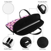 Charger l'image dans la galerie, Sac pour ordinateur portable en cuir personnalisé avec photo texte motif