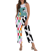 Charger l'image dans la galerie, Salopette boutonnée pour femme 20LR personnalisée avec prénom motif texte (conception multi-images)