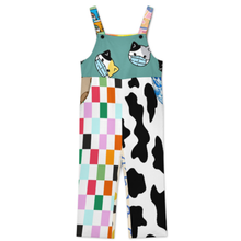 Charger l'image dans la galerie, Salopette boutonnée pour femme 20LR personnalisée avec prénom motif texte (conception multi-images)