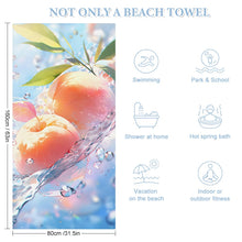 Charger l'image dans la galerie, Serviette de plage grande taille en velours double face 160 x 80 cm personnalisé avec photo texte prénom