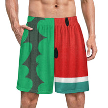 Charger l'image dans la galerie, Short de pyjama homme en soie glacée LM012 personnalisé avec photo texte prénom (conception une image)