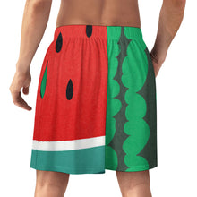 Charger l'image dans la galerie, Short de pyjama homme en soie glacée LM012 personnalisé avec photo texte prénom (conception une image)