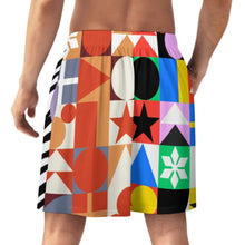 Charger l'image dans la galerie, Short de pyjama homme en soie glacée LM012 personnalisée avec prénom motif texte (conception multi-images)