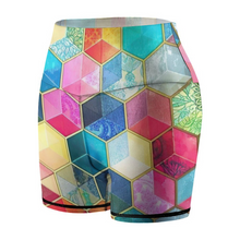 Charger l'image dans la galerie, Shorts de yoga sport pour femmes Y10A personnalisés avec photo texte motif (conception multi-images)