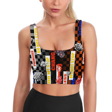 Charger l'image dans la galerie, Soutien-gorge de sport de yoga femme YJ037 personnalisé avec photo logo texte motif (impression des multi-images)