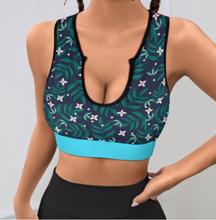 Charger l'image dans la galerie, Soutien-gorge de sport push up yoga femme YJ053 personnalisé avec photo texte motif (conception multi-images)
