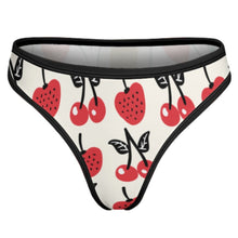 Charger l'image dans la galerie, String dos en T en soie glacée pour femme NZ207 personnalisée avec prénom motif texte (conception multi-images)