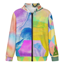 Charger l'image dans la galerie, Sweat-shirt à capuche zippé pour adolescent LM516 personnalisée avec prénom motif texte (conception multi-images)