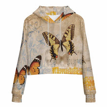 Charger l'image dans la galerie, Sweat-shirt court à manches longues et col rond pour femme sweat-shirt court avec cordon de serrage MWZXU029 personnalisé avec photo texte prénom (conception une image)