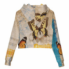 Charger l'image dans la galerie, Sweat-shirt court à manches longues et col rond pour femme sweat-shirt court avec cordon de serrage MWZXU029 personnalisé avec photo texte prénom (conception une image)