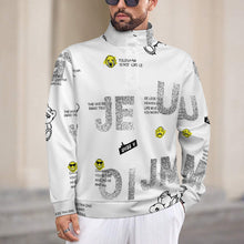 Charger l'image dans la galerie, Sweat-shirt unisexe à manches longues et col montant ANY personnalisé avec photo texte prénom