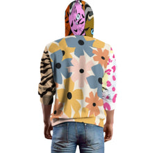 Charger l'image dans la galerie, Sweat-shirt unisexe ample sans poche entièrement imprimé AMZ personnalisée avec prénom motif texte (conception multi-images)