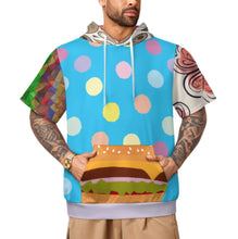 Charger l'image dans la galerie, Sweat à capuche à manches courtes LM250 pour femme et homme personnalisée avec prénom motif texte (conception multi-images)