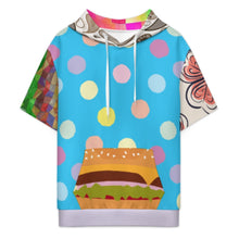 Charger l'image dans la galerie, Sweat à capuche à manches courtes LM250 pour femme et homme personnalisée avec prénom motif texte (conception multi-images)